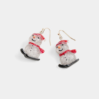 Whispers Skiing Snowman Dangle - Multi