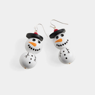 Whispers Snowman Bauble Dangle - White