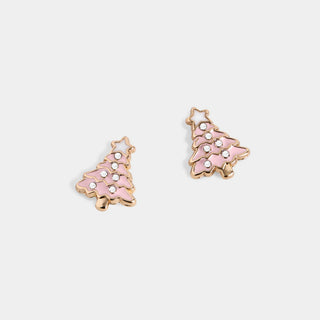 Whispers Pink Tree Stud - Pink