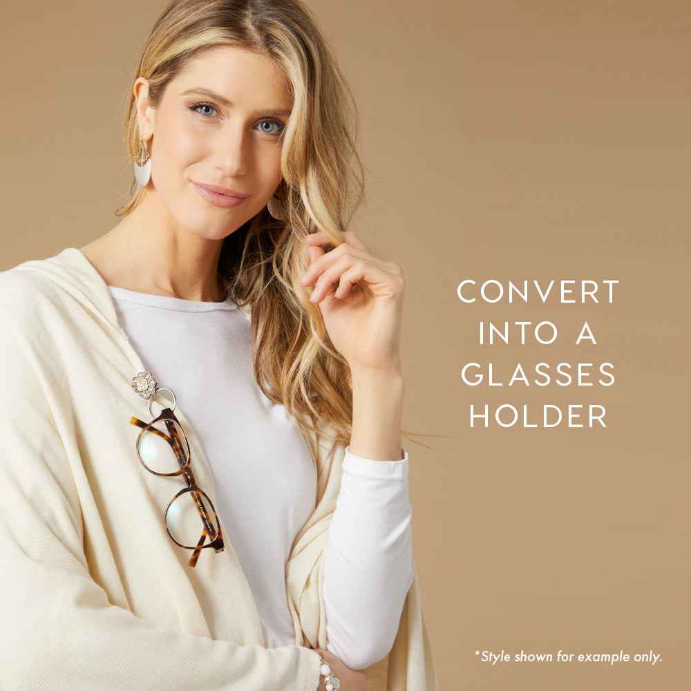 Embrace Fashion Fastener Silver and Indigo COCO + CARMEN