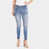OMG Skinny Distressed Jeans - Light Denim