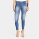 OMG Skinny Ankle Distressed Jeans - Medium Denim - Final Sale - Medium Denim