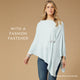 Lightweight Poncho - Cloudy Grey