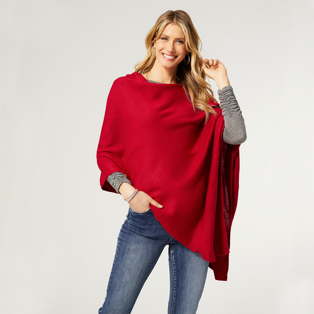 Poncho Femme Chic Coco Carmen Womenu2019s Versatile Lightweight