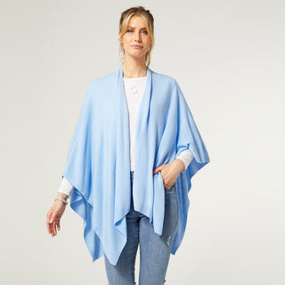 Kiara Lightweight Wrap - Dusty Blue