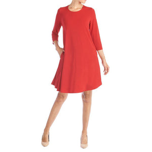 Essential Tunic Dress - Red