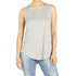 Erin Pleat Back Tank  - Mid Heather Grey