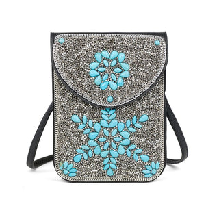 Artisian Beaded Crossbody - Snowflake