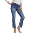 OMG Camo Inset Straight Leg Ankle Jeans - Medium Denim/Pink Camo - Final Sale