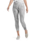 OMG Wide Waistband Capri Leggings - White/Grey - Final Sale - White/Grey