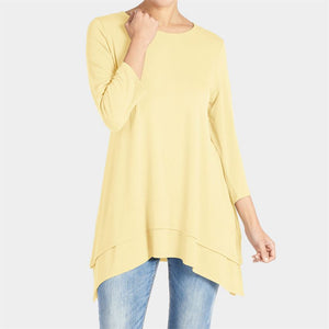 Double Layer Tunic - Mustard - Final Sale - Mustard