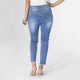 OMG Straight Leg Embroidered Capri Jeans - Medium Denim - Final Sale - Medium Denim