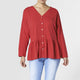 Bailey Oversized Top - Red - Final Sale - Red