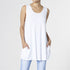 Denise Long Swing Reversible Tank - White - Final Sale