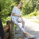 Kylie Printed Pant - Blue Floral - Final Sale