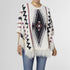 Nora Eyelash Aztec Poncho - Cream/Multi - Final Sale