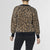 Heidi Animal Print Eyelash Zip Cardigan with Pockets - Camel/Black - Final Sale - Camel/Black