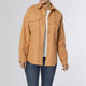 Jessica Soft Brushed Shacket - Burnt Orange