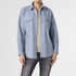 Jessica Soft Brushed Shacket - Dusty Blue