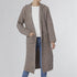 Ruth Long Hooded Cardigan with Front Pockets - Taupe Heather