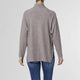 Teagan Long Sleeve Ribbed Mock Neck Sweater - Mushroom - Final Sale - Mushroom