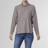 Teagan Long Sleeve Ribbed Mock Neck Sweater - Mushroom - Final Sale