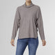 Teagan Long Sleeve Ribbed Mock Neck Sweater - Mushroom - Final Sale - Mushroom