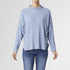 Teagan Long Sleeve Ribbed Mock Neck Sweater - Steel Blue - Final Sale