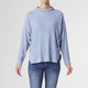 Teagan Long Sleeve Ribbed Mock Neck Sweater - Steel Blue - Final Sale - Steel Blue