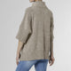 Hudson Cowl Neck Oversized Pullover Sweater - Taupe