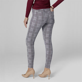OMG Skinny Printed Jeans - Black/White Plaid - Final Sale - Black/White Plaid