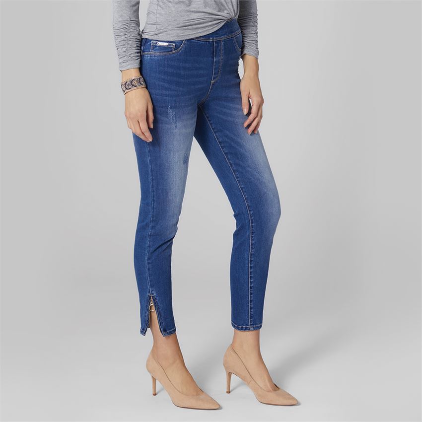 Denim Final Medium Zipper Bottom OMG - CARMEN Side Skinny Sale + - COCO – Ankle Jeans