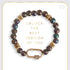 Moonstone Luxe Padlock Bracelet - Rainbow Moon
