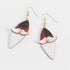 Plaid Gnome Earring - Red
