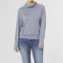 Izzy Cowl Neck Pullover - Heather Blue