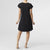 Francis Flutter Sleeve Dress - Black