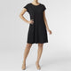 Francis Flutter Sleeve Dress - Black