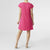 Francis Flutter Sleeve Dress - Bright Rose