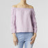 Simone 2-Way Gauze Puff Sleeve Blouse - Dusty Plum - Final Sale