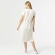 Hilarie Super Soft Dress with Drawstring - Ivory