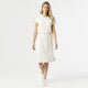 Hilarie Super Soft Dress with Drawstring - Ivory