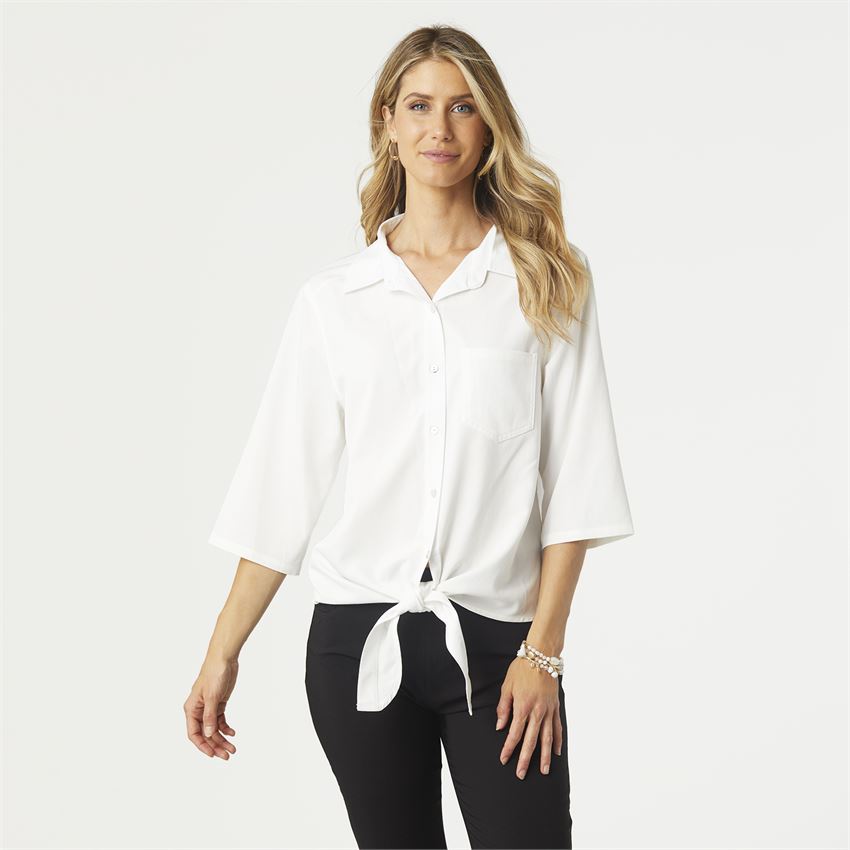 Wilma Denim Button Top – Beginning Boutique US