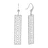 Silver Filigree Bar Dangle