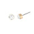 Gold Clear Stone Earrings - Clear