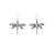 Antique Silver Dragonfly Dangle Earrings - Antique Silver