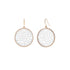 Two-Tone Filigree Swirl Dangle Earrings