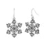 Painted Enamel Dangle Earrings - Snowflake - Final Sale