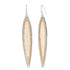 Leaf Drop Dangle Earrings - Mixed Metal - Final Sale