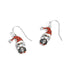 Gnome Dangle Earrings - Red/Black Check