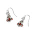 Gnome Dangle Earrings - Black/White Check - Final Sale